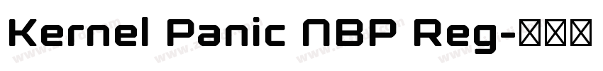 Kernel Panic NBP Reg字体转换